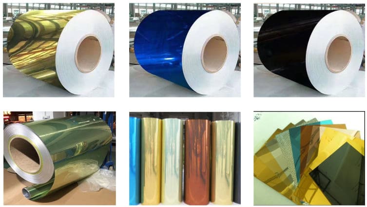 Materialien aus gebürstetem Aluminium