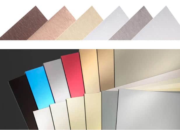 gebürstete Aluminiumoberfläche