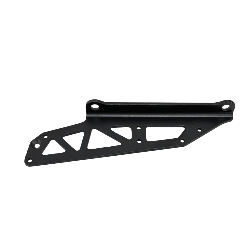 black cnc triangular bracket