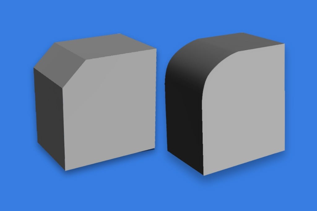 Фаска и галтель - основные отличия и особенности использования