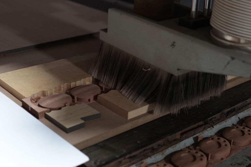 cnc wood routing machine brush workshop