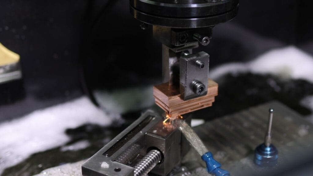 copper edm machining spark erosion metal