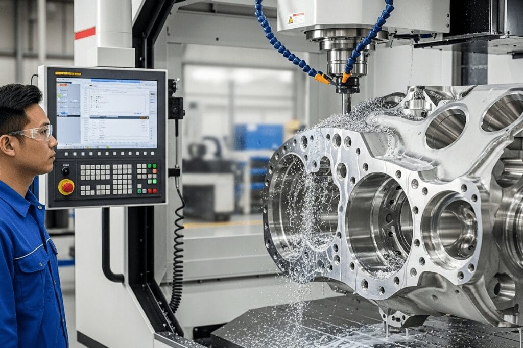 custom cnc machining capabilities for complex and large parts