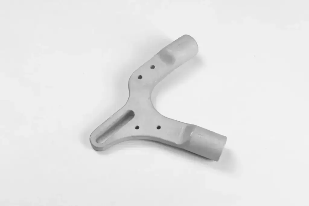 gray 3d printed y bracket