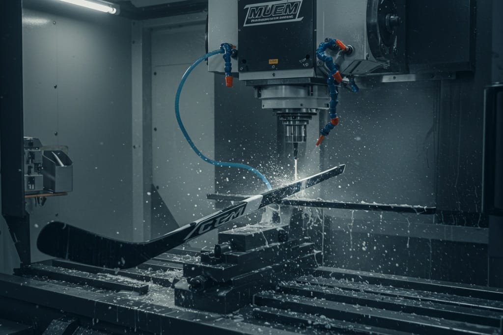 how do we achieve precision hockey component manufacturing