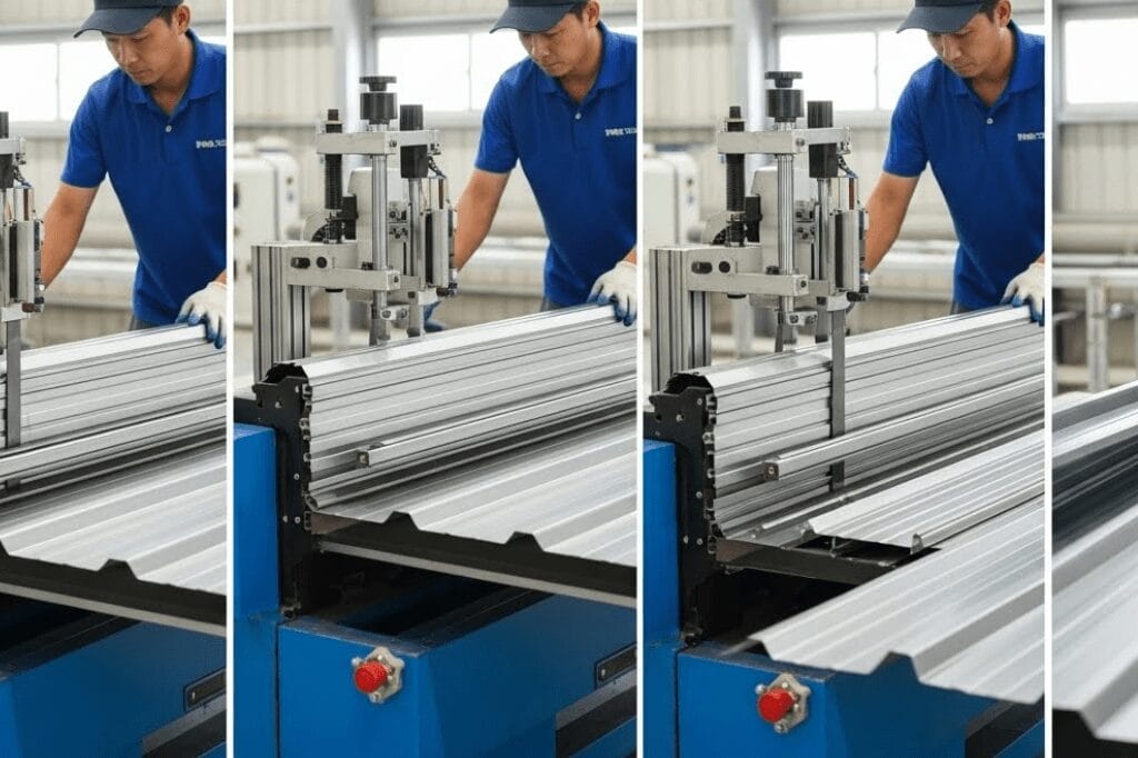 how does the roofing sheet metal fabrication process work