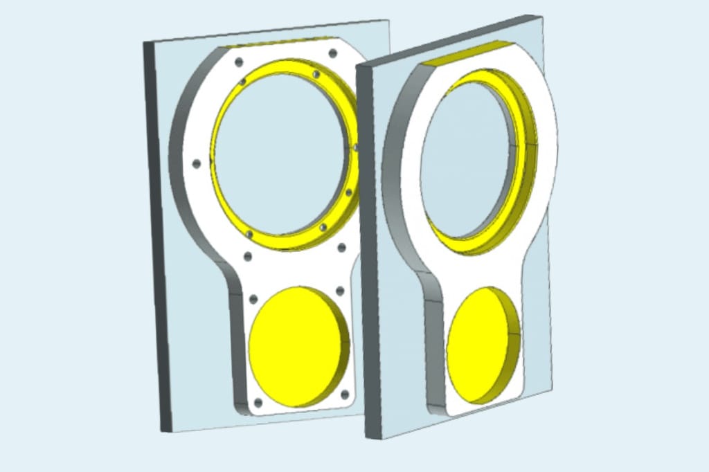 how does Yijin Solution process aluminum 6061 t6 black anodized and yellow conductive oxidation flange optical accessories