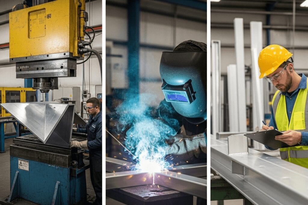 our aluminum sheet metal fabrication process