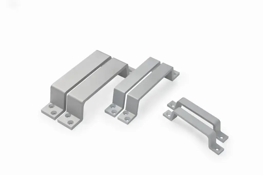 silver metal drawer pulls