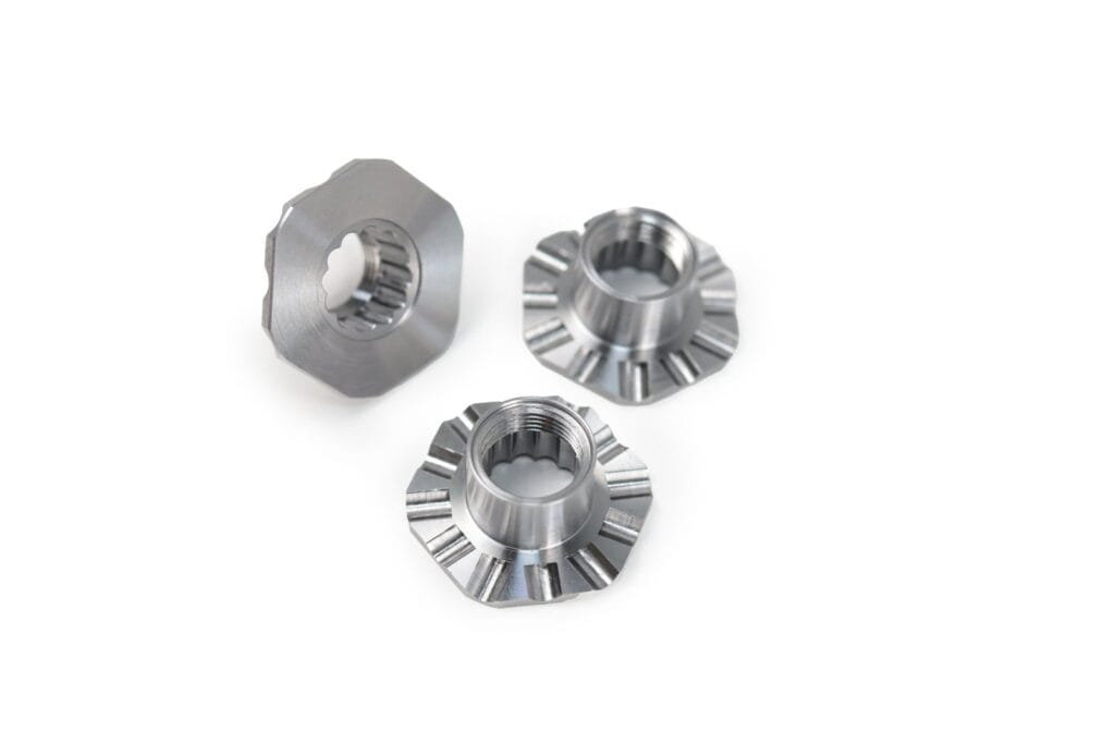 stainless steel cnc serrated flange nuts spline drive