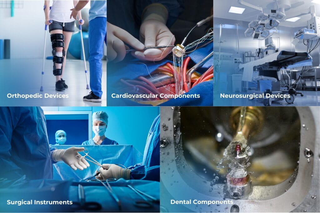 what are the applications of machined medical parts