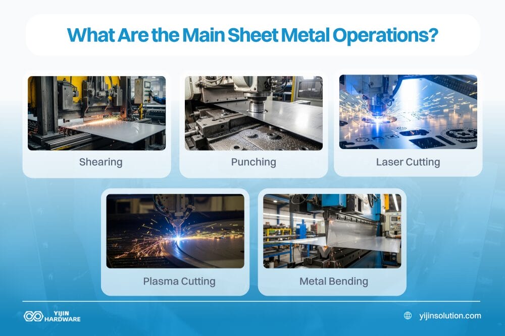 what are the main sheet metal operations