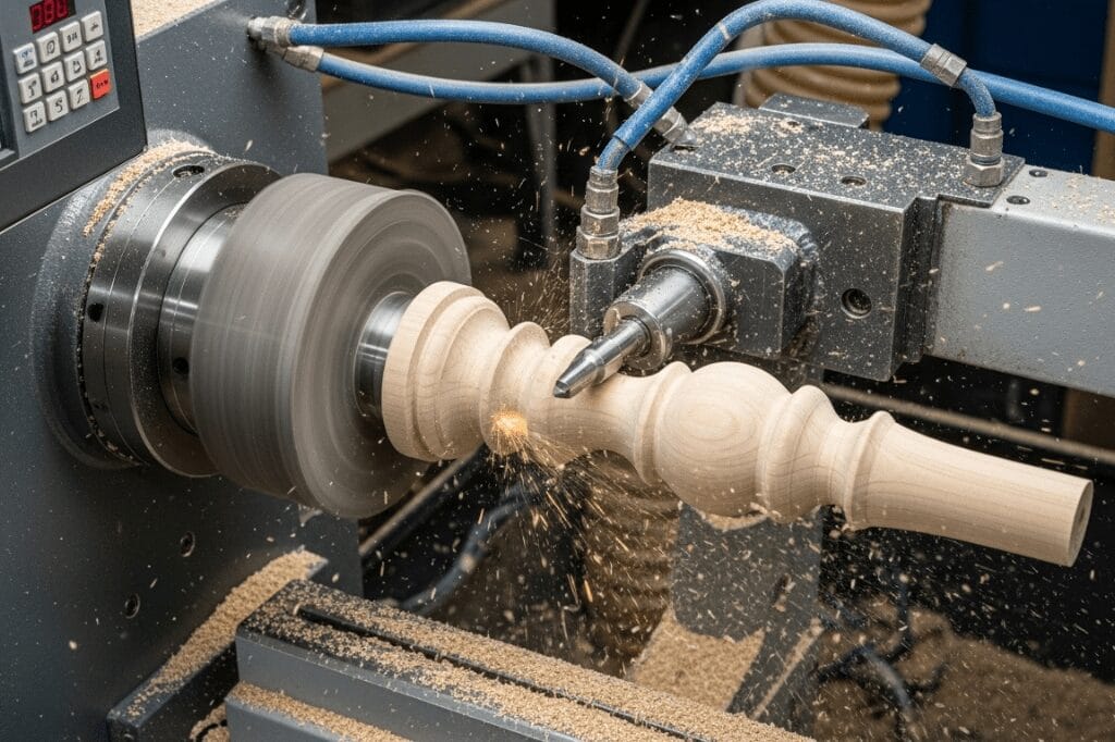 what is cnc wood turning and how does it work