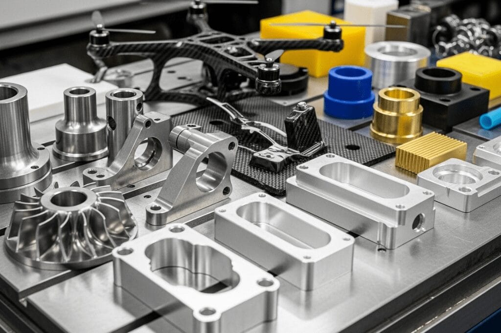 what materials are used for cnc motorcycle parts