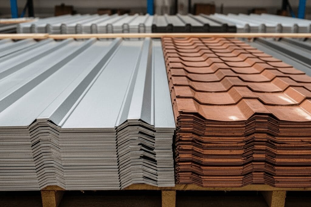 what materials are used in roofing sheet metal fabrication